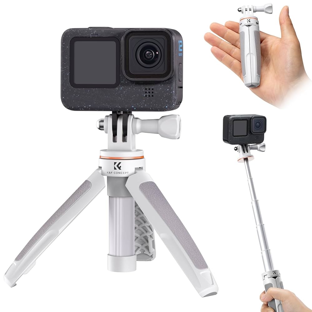 K&F FLEXIPOD - SELFIE STICK & TRIPOD FOR GOPRO & ACTION CAMERAS