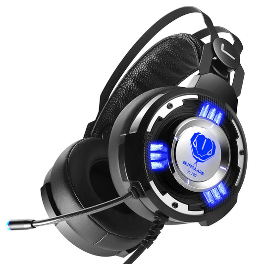 SL-200 Gaming Headset with Heavy Bass Over-Ear Design