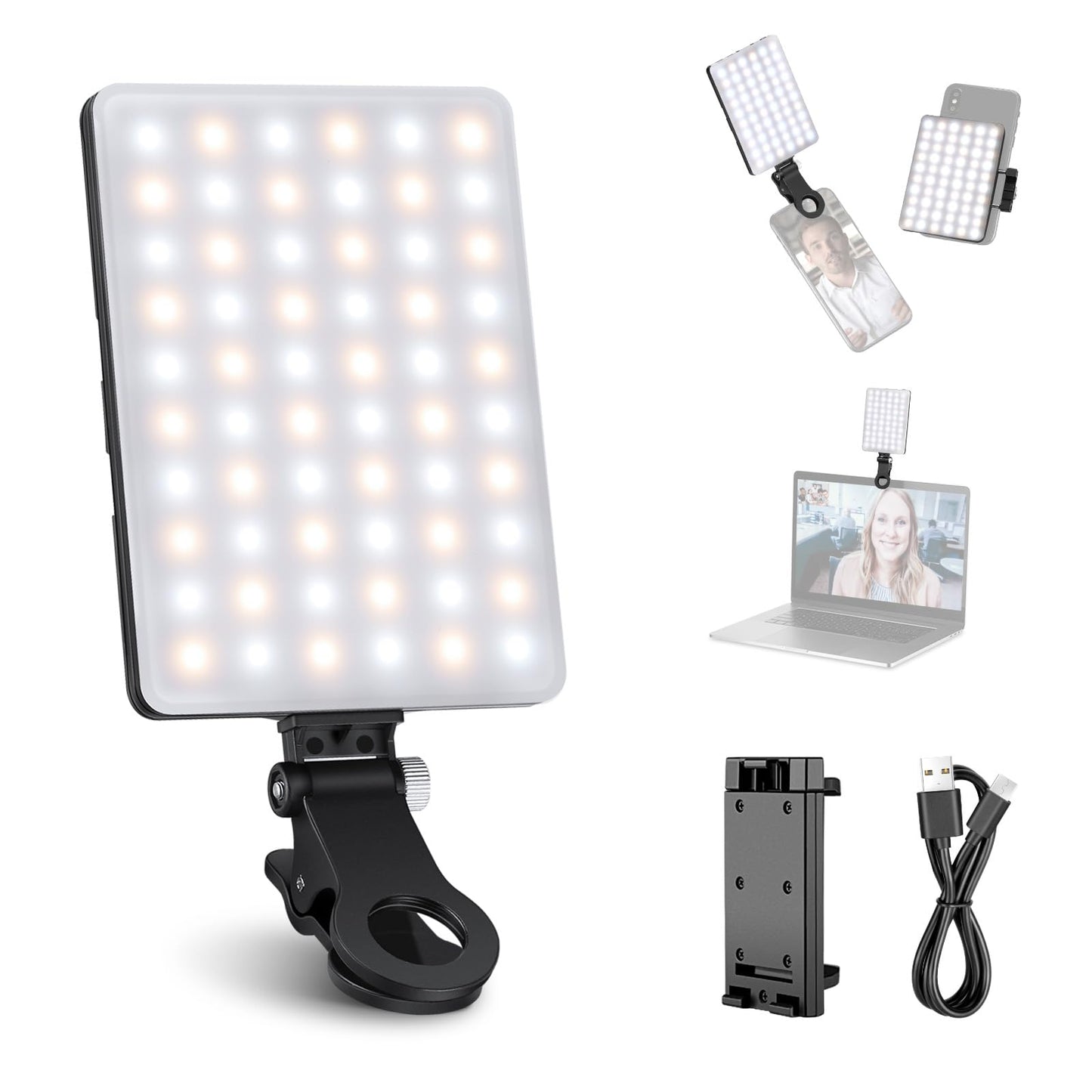 GLOWCLIP PRO - LED RECHARGEABLE SELFIE & PHONE LIGHT