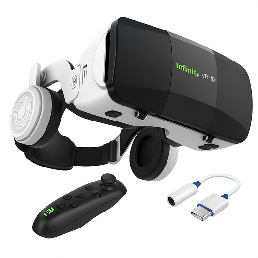 INFINITY VR 3D - HEADSET W/CONTROLLER & HEADPPHONES