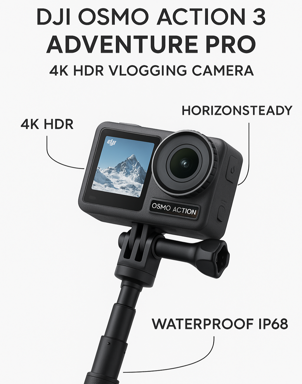 DJI OSMO ACTION 3 ADVENTURE PRO - 4K HDR VLOGGING CAMERA