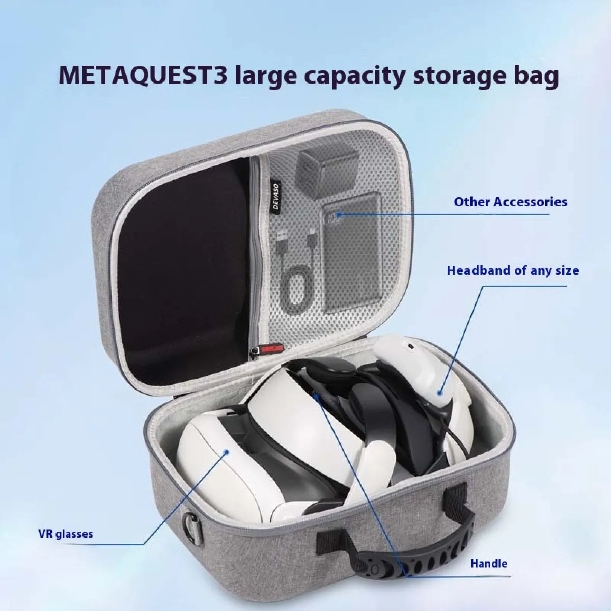 VR TRAVELER - PROTECTIVE CASE FOR META QUEST 3