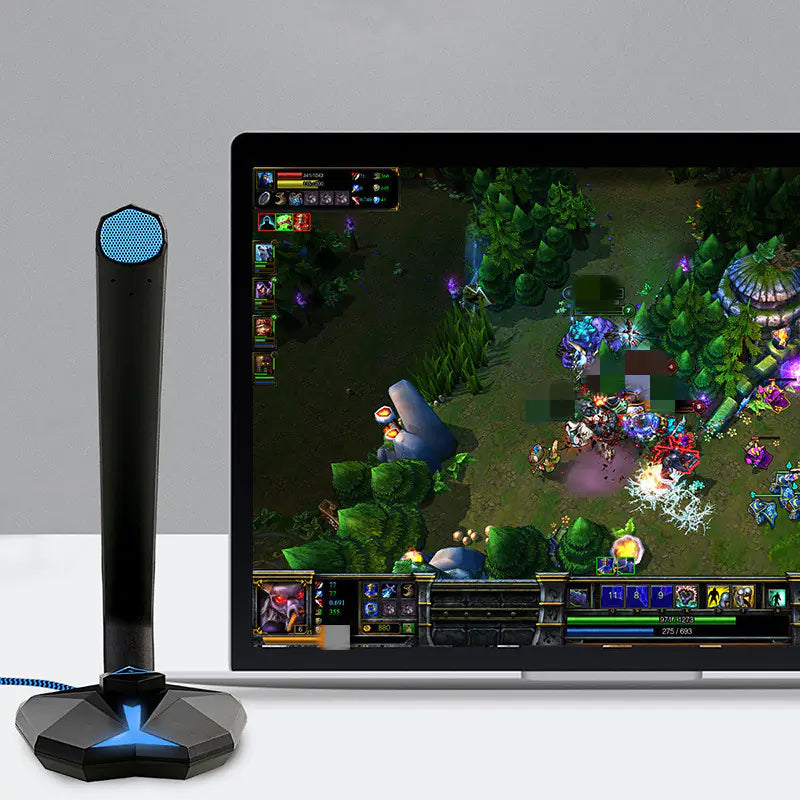 Gaming Microphone with RGB Light and Volume Control